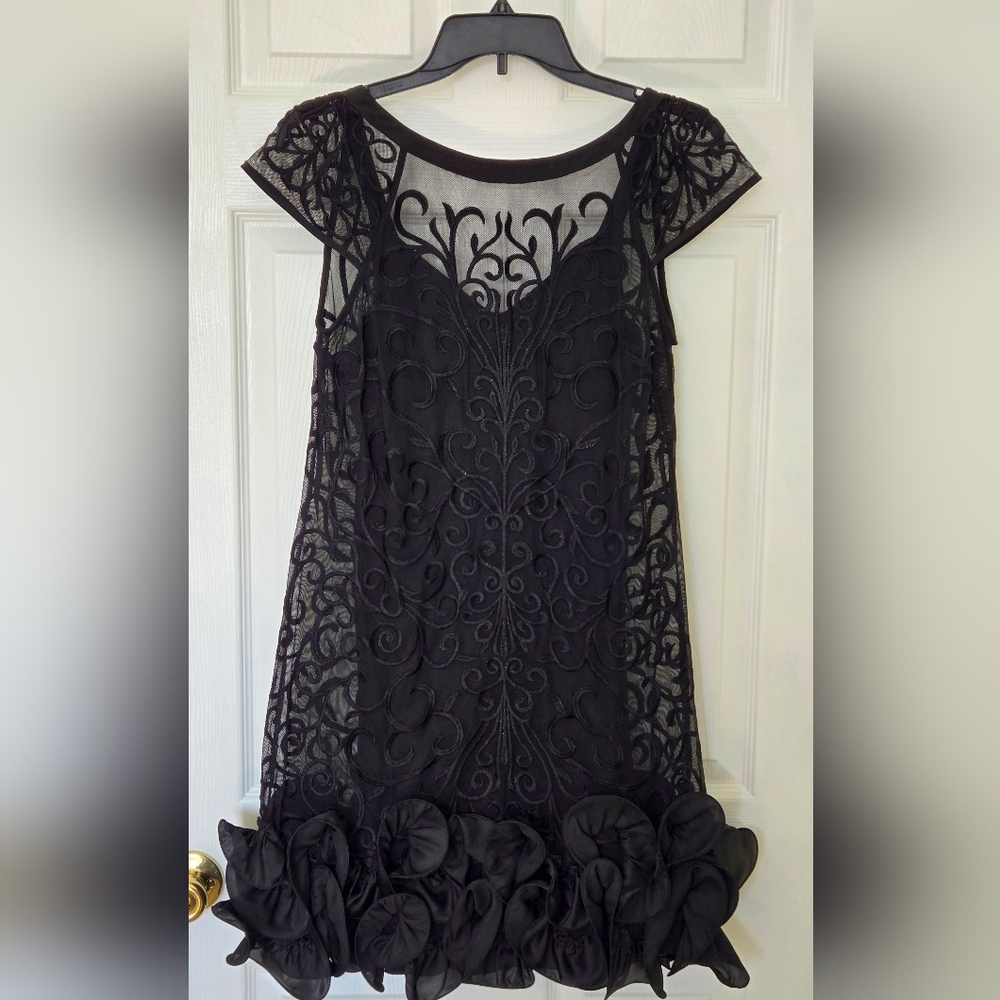 Guess Black Lace Mini Dress